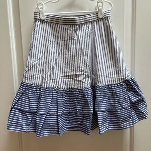 Jcrew ruffle mini skirt